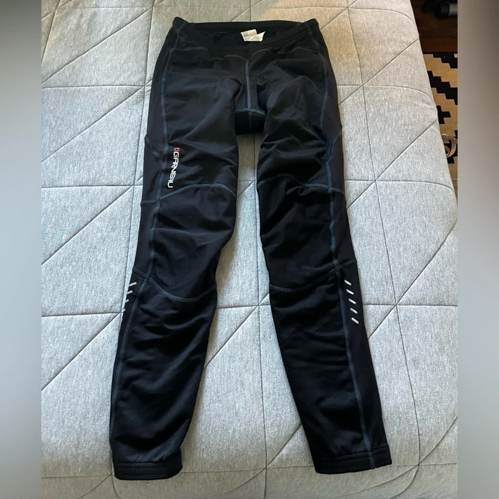Men's Black Louis Garneau padded cycling pants